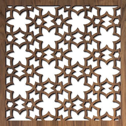 Star design laser cut metals