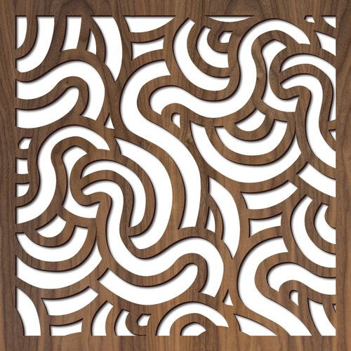 Decorative laser cut metal