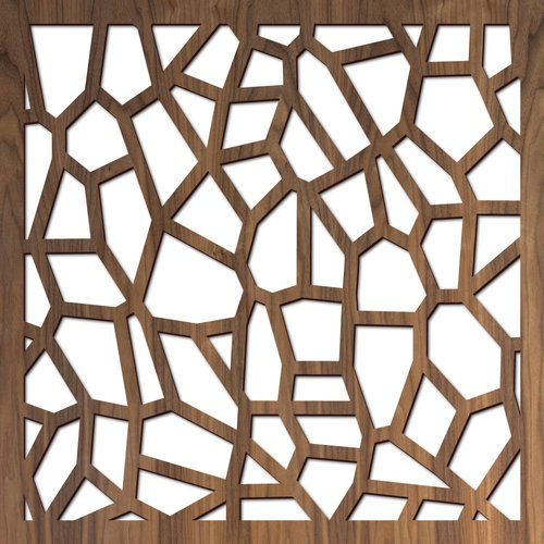 Laser cut metal sheet