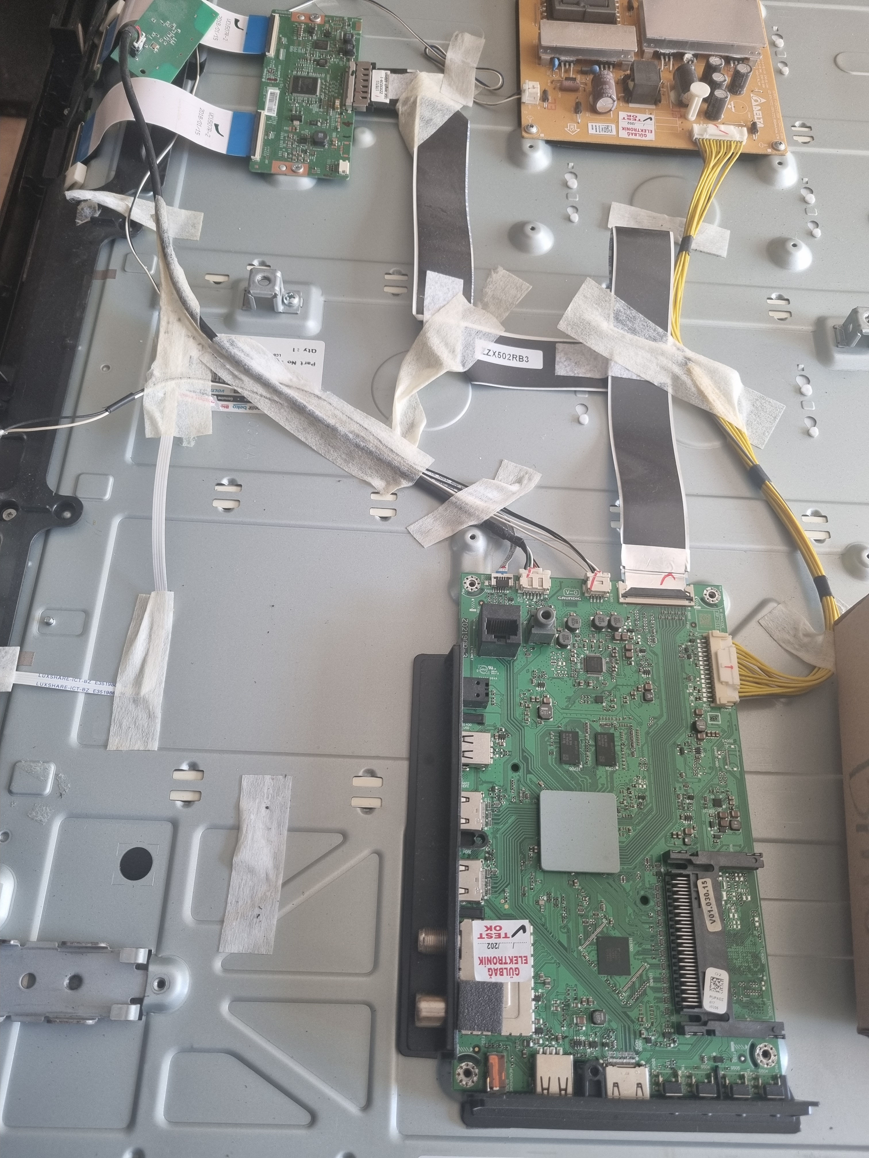 Z02190R-5, RUPADZ, 057T55D08P, BEKO B55L 8840 5W, Main Board, Ana Kart, Z02190R-