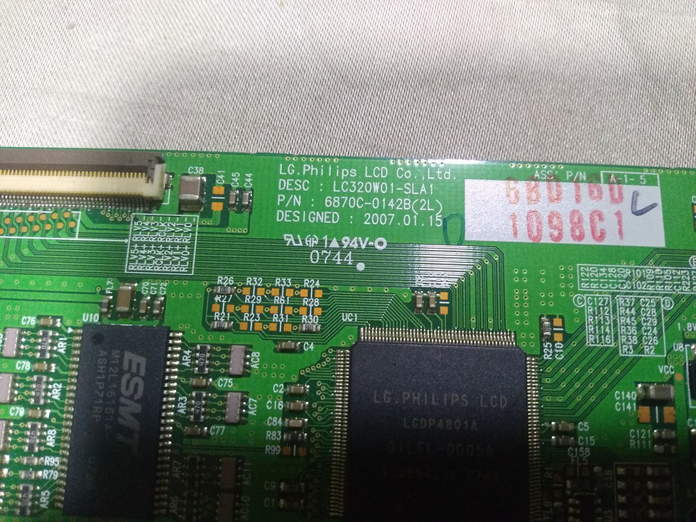 Küçük resim: 6870C-0142B , (2L) , LC320W01 SL A1 , LC320W01 SL A1 , Logic Board , T-con Board