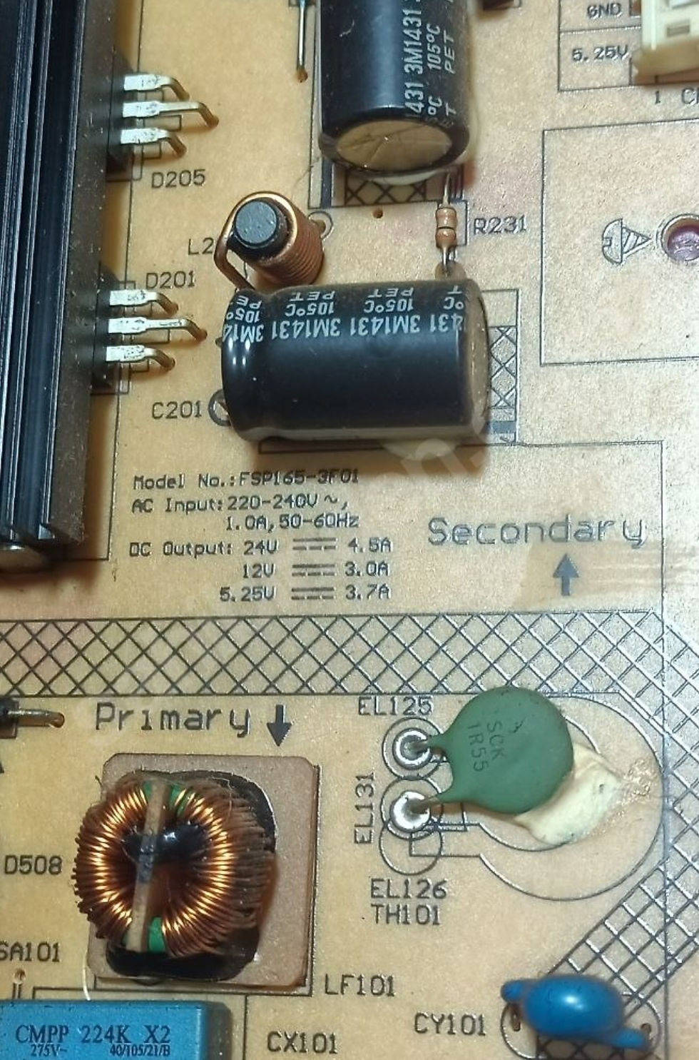 Küçük resim: VXR910R, FSP165-3F01, A32-LEM-0B, ARÇELİK POWER BOARD, BESLEME, FSP165-3F01, VXR