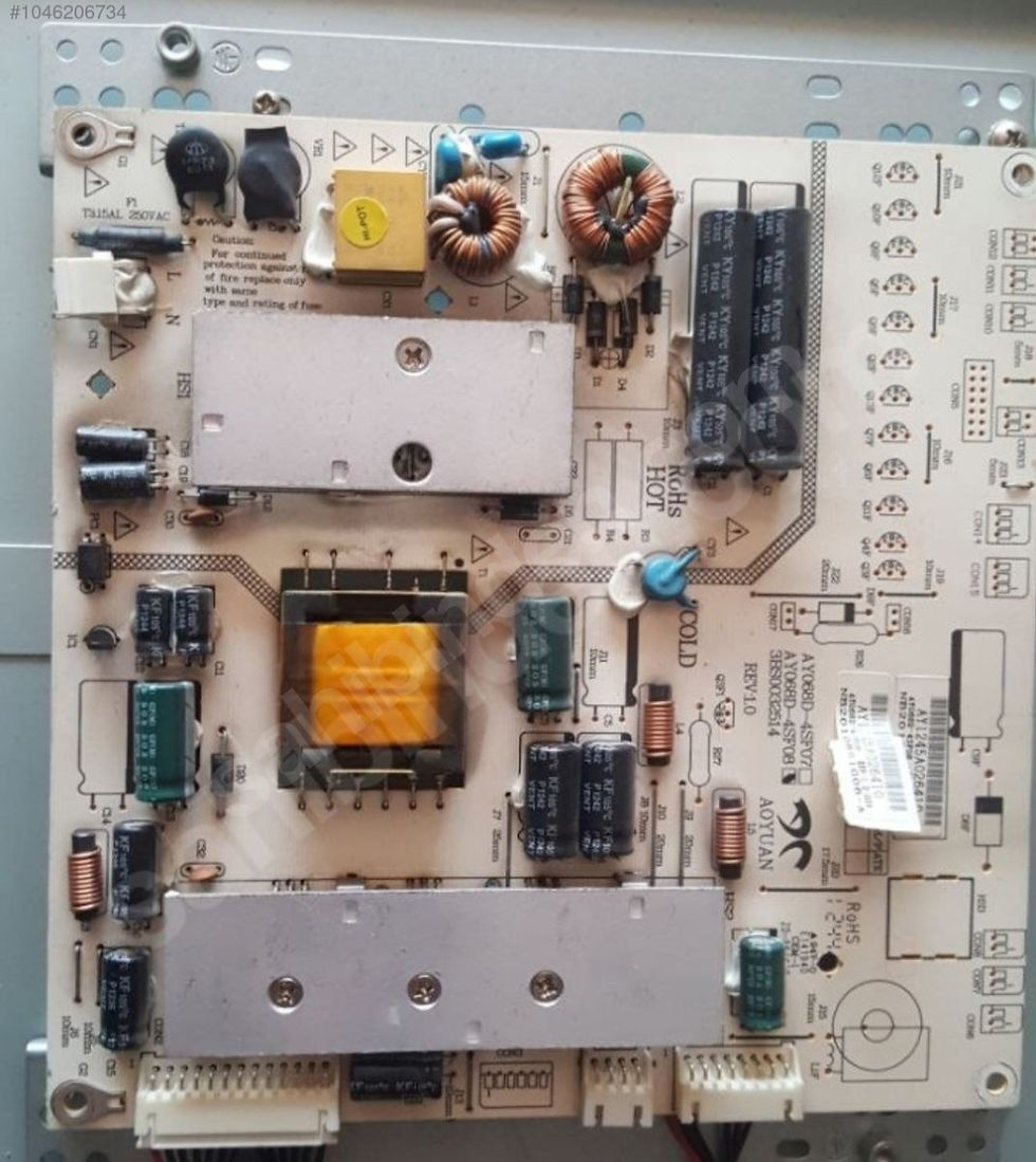 AY068D-4SF08, 3BS0032514, YUMATU, LC370EUE SE M2, LED, Power Board, Besleme Kart