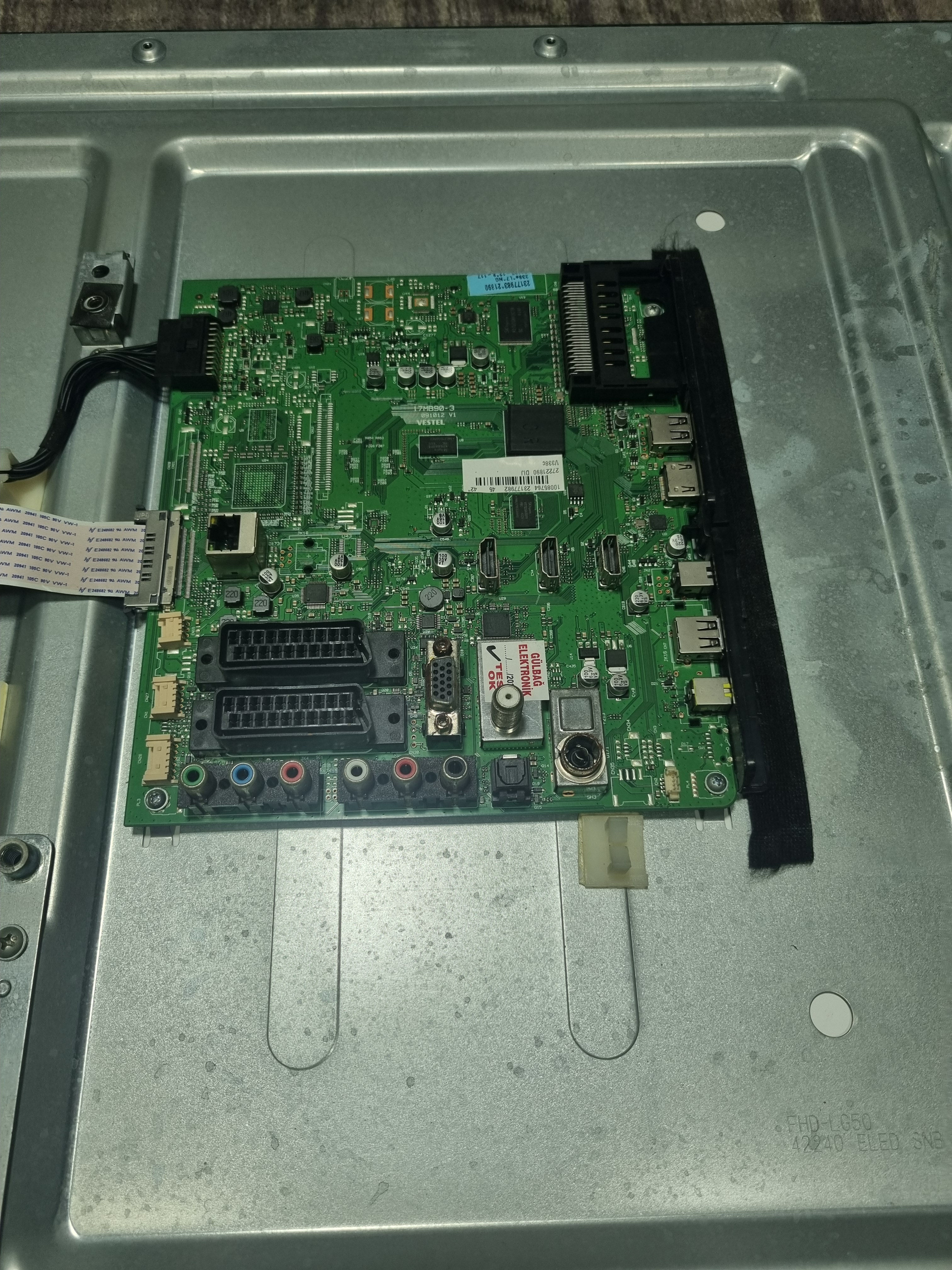 17MB90-3, 23177982, 23177983, Vestel 42PF8575, Main Board, Ana Kart, VES420UNVL-