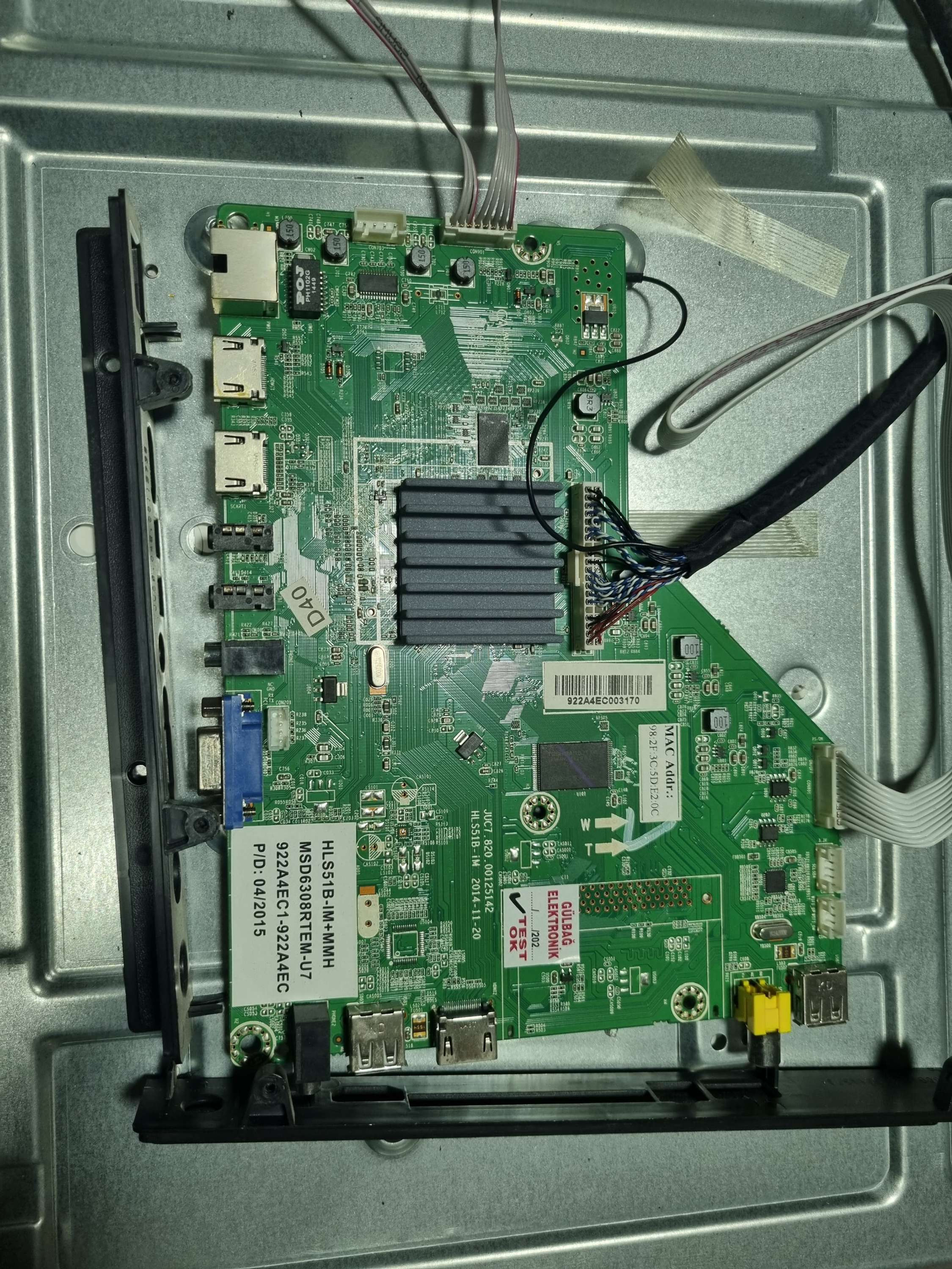 JUC7.820.00125142, HLS51B-IM, HLS51B-IM+MMH, PREMIER PR50W6, MAIN-BOARD, ANAKART