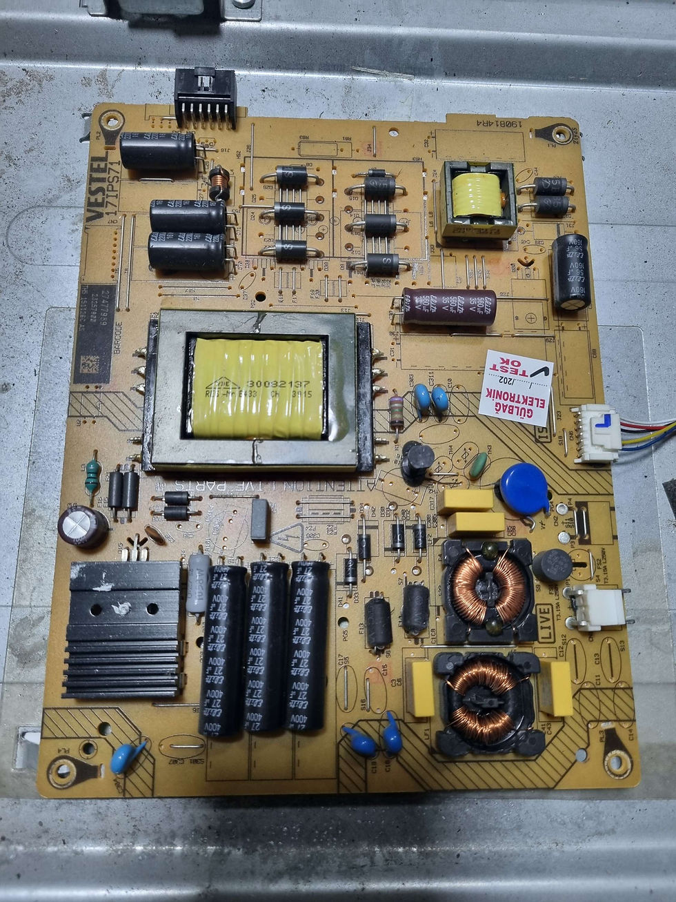 23257900, 17IPS71, Power Board, VES420UNVL-3D-S02, VESTEL SMART 42FA7500 42 LED