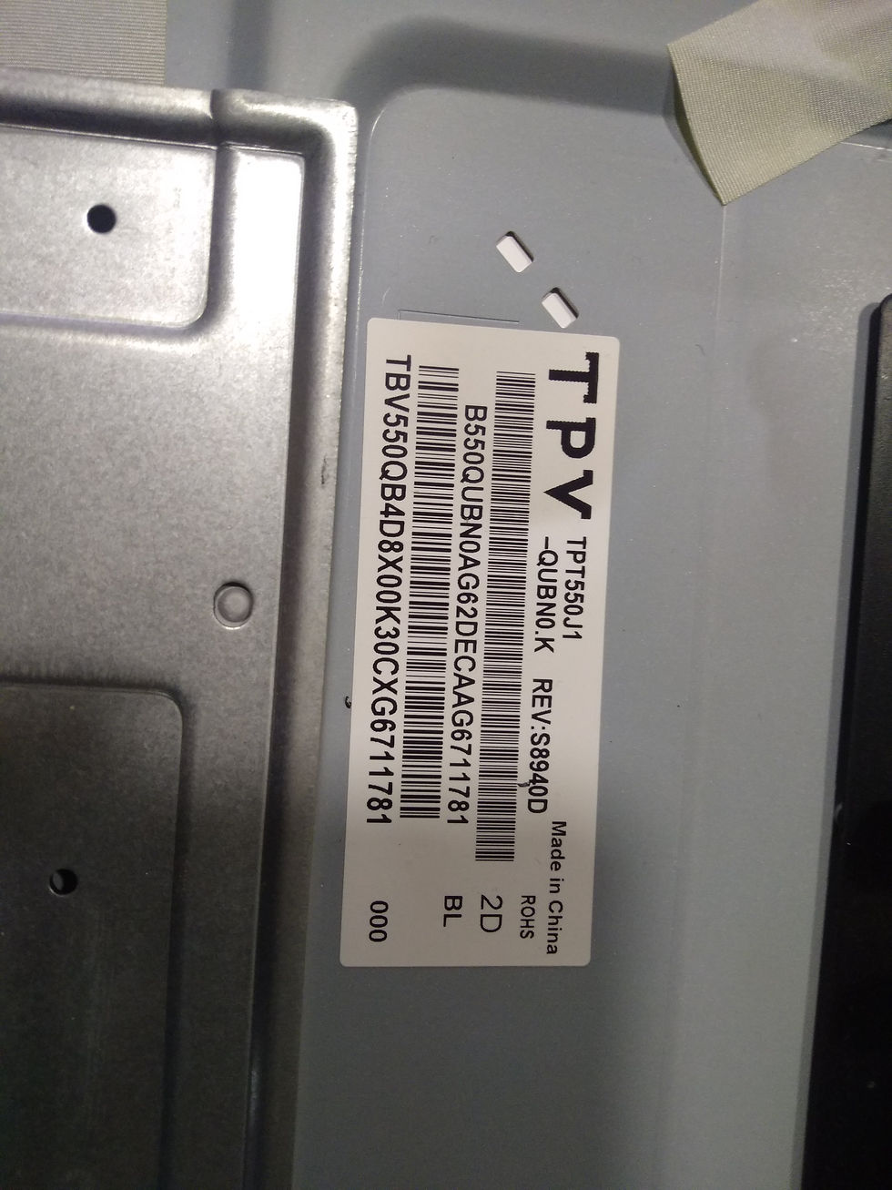Küçük resim: GJ-2K16-550-D714-V4-R, GJ-2K16-550-D714-V4-L, 01N31, 01N32, TPT550J1-QUBN0.K REV