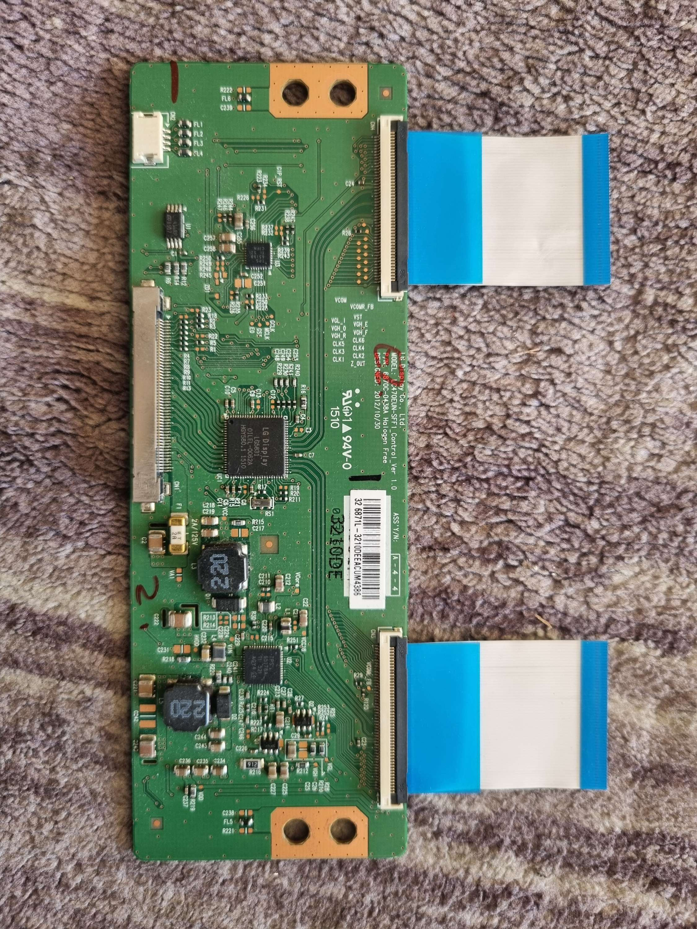  6870C-0438A, 6871L-3210F, LC470EUN-SFF1_Control_Ver 1.0, SHARP LC-32LE351K, T C