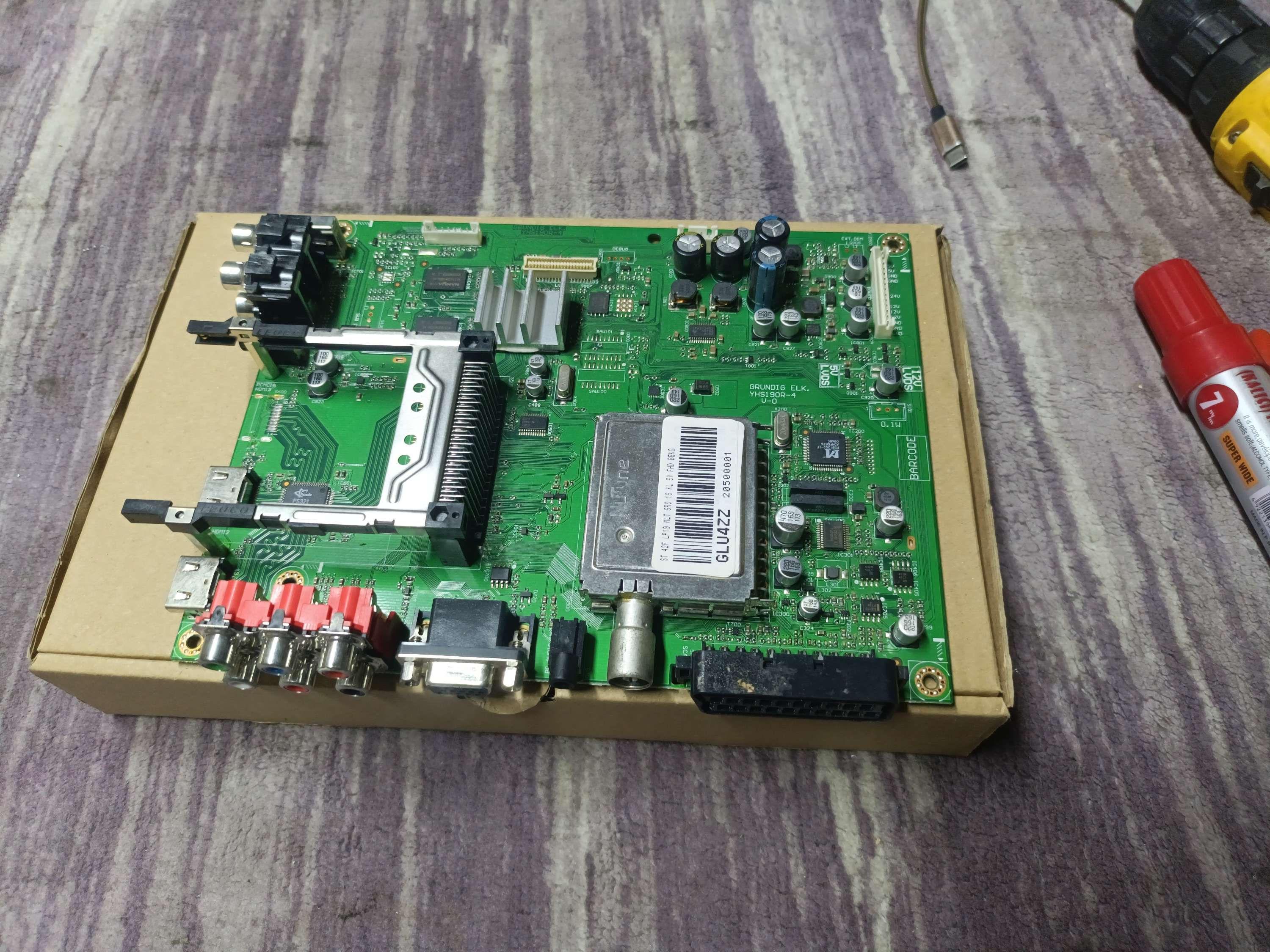 glu4zz, yhs190r, arçelik lcd main board, ana kart, st şasi, 42 inch lg panel, gl