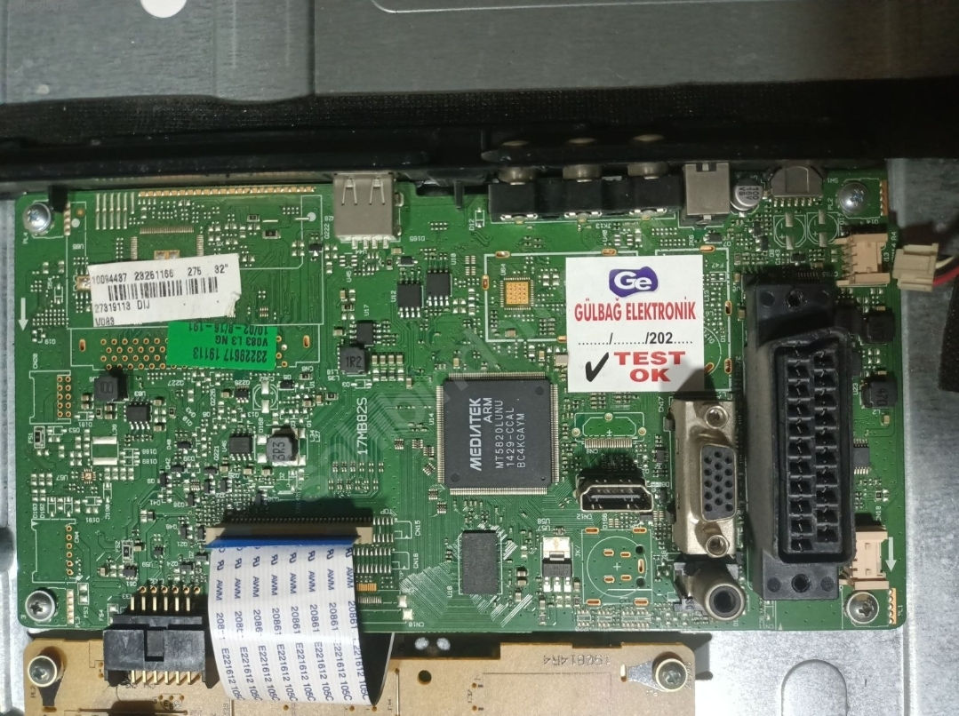 17MB82S, 23251166, 23229617, VES315WNDA-2D-N01, FINLUX 32FX210 HM, Main board