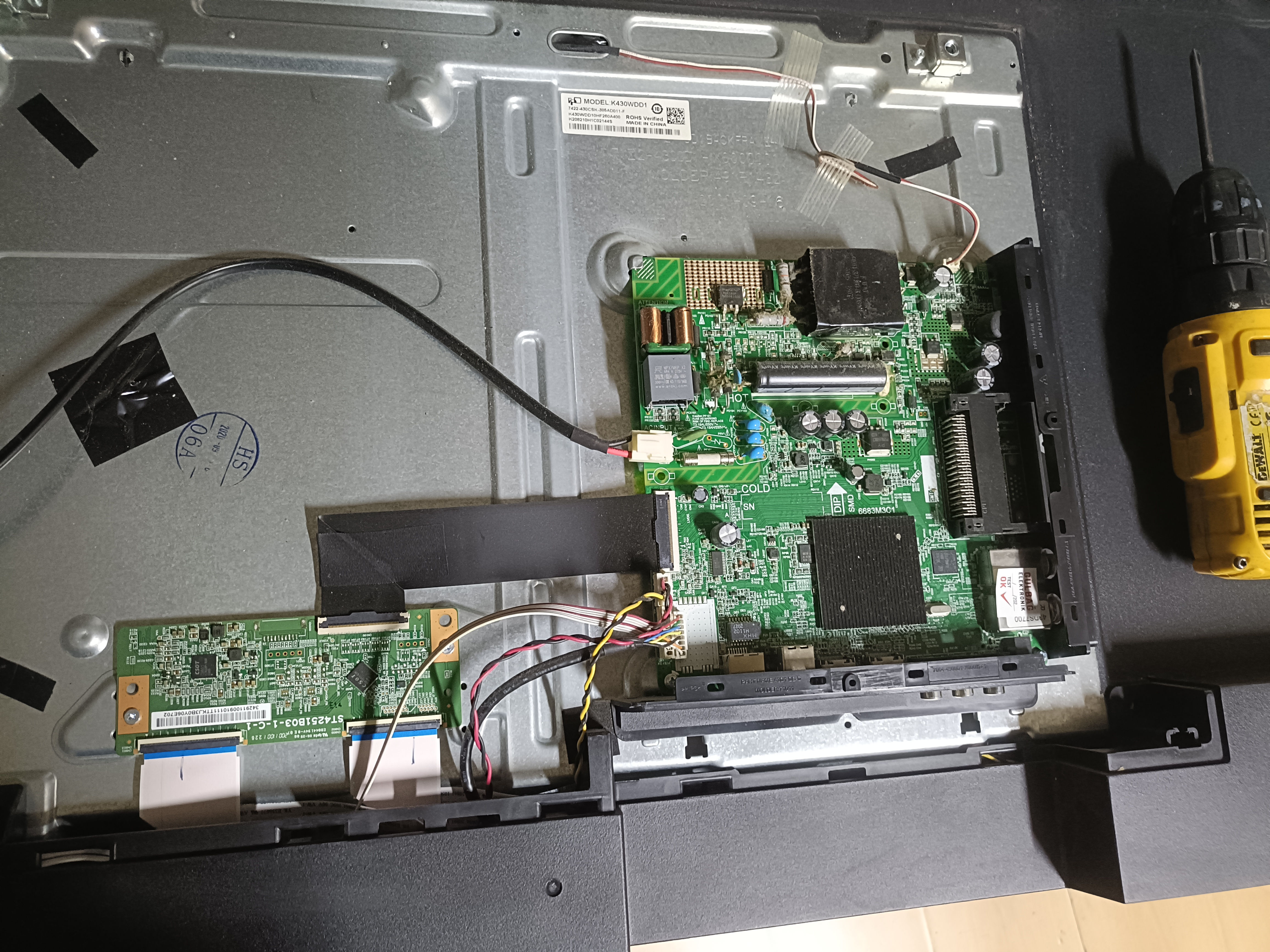 6683M3C1, K430WDD1, DIJITSU, 43DS7700, MAIN BOARD, ANA KART, 6683M3C1, 43DS7700,