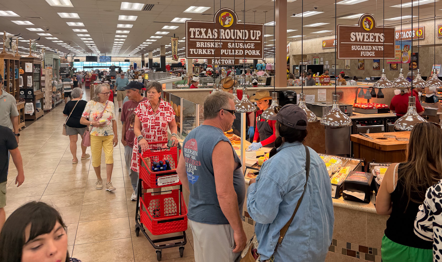 We stopped at a Buc-ees "gas station" on the way to Nashville. We've been to one before and it didn't disappoint!! Fuel at >100 pumps, fresh BBQ, shopping experience, and a huge selection of jerky and snacks.