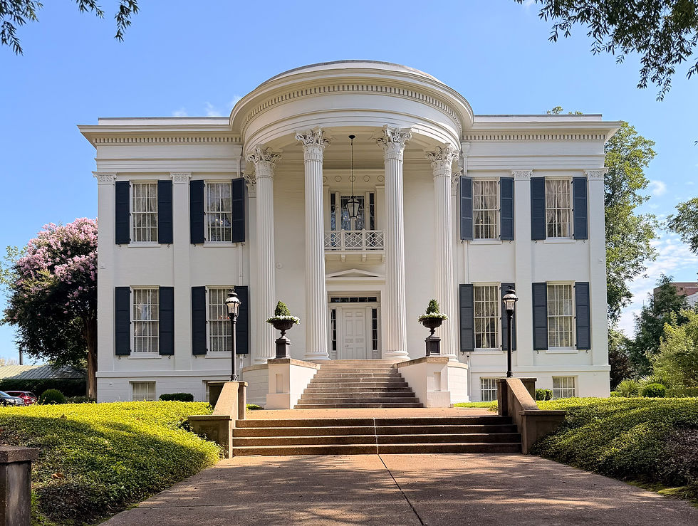 We were the only people on a tour of the historical portion of the Governor's mansion.