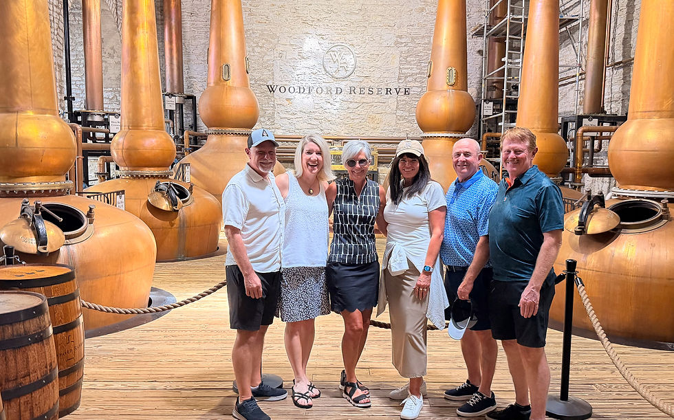 The group wanted to go to Woodford Reserve and Pat and I didn't mind returning