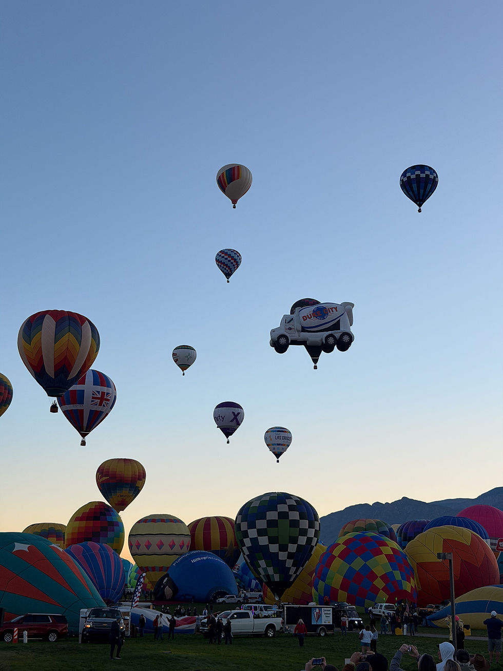 Pat's favorite was the cement truck balloon