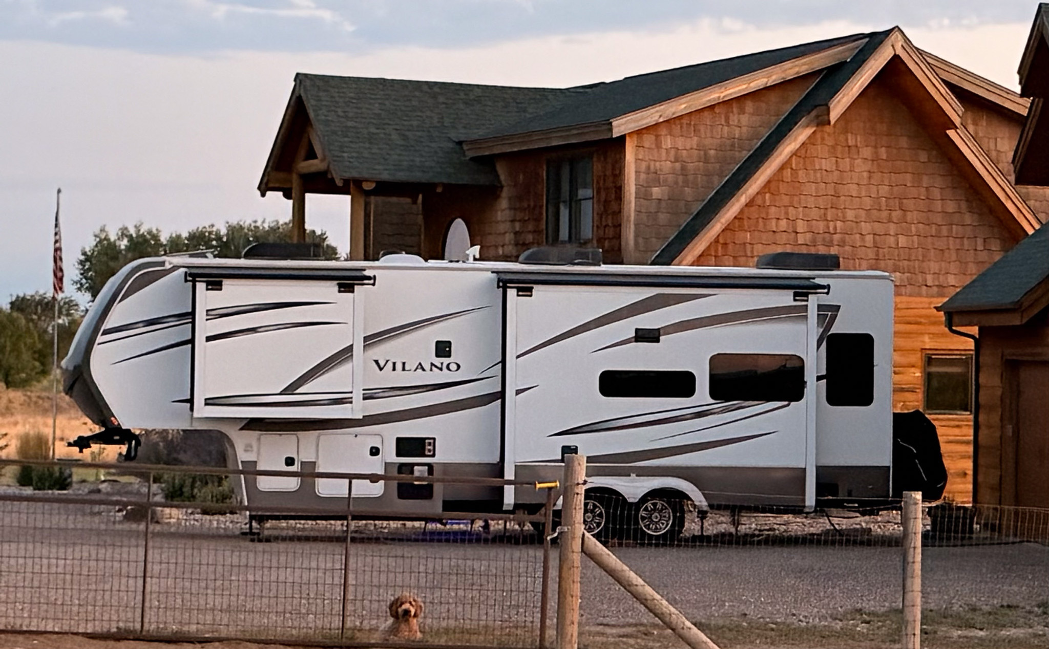 We were able to hook up next to their house and sleep in our own bed
