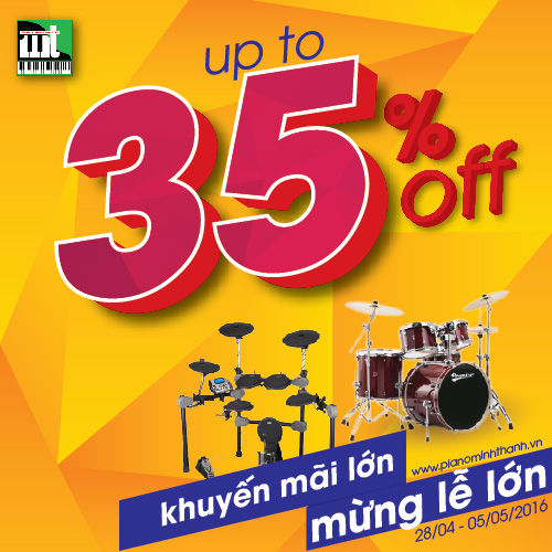 Trống điện trống Jazz giảm giá khủng dịp 30/4 – 1/5
