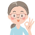 笑顔のお母様のイラスト④