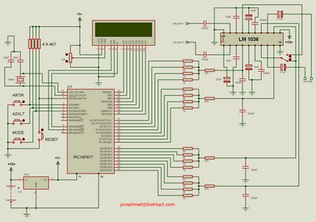 PIC16F877 ile LCD tonkontrol