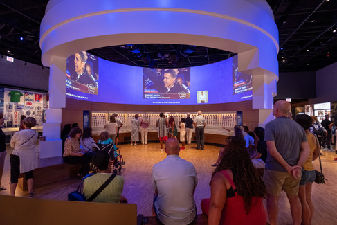 indoors of the obama presidential museum