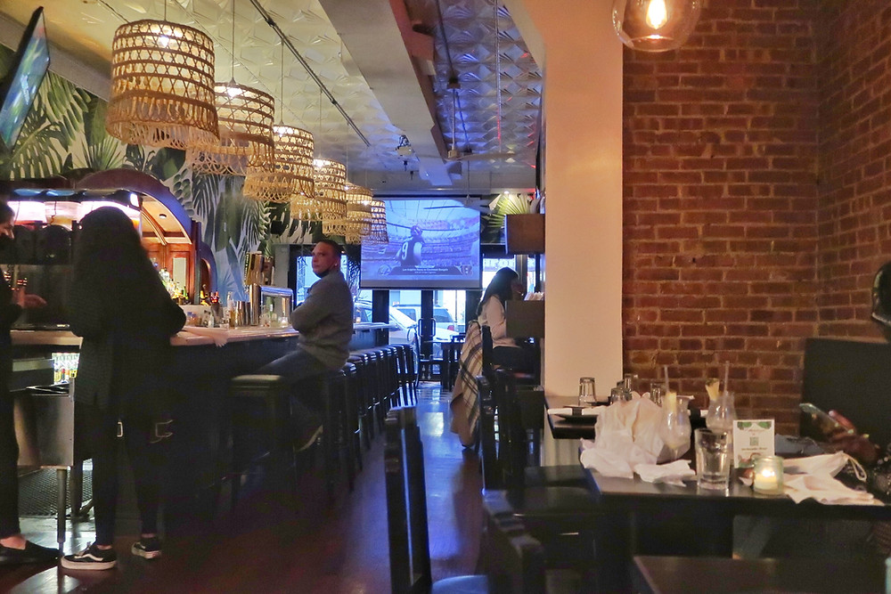 Harry's Daughter Caribbean Restaurant in Jersey City, NJ. Bar Section