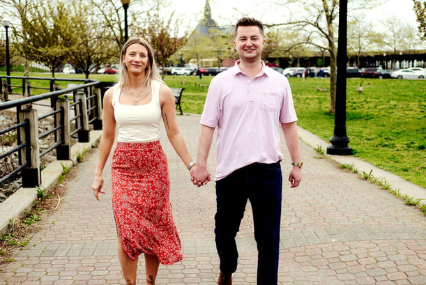Liberty State Park Photoshoot | Portrait of a recently engaged couple in Jersey City | JMT Photography & Media