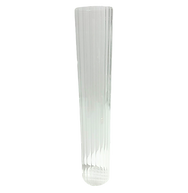 Glass Stripe Hurricane Tube Candleholder