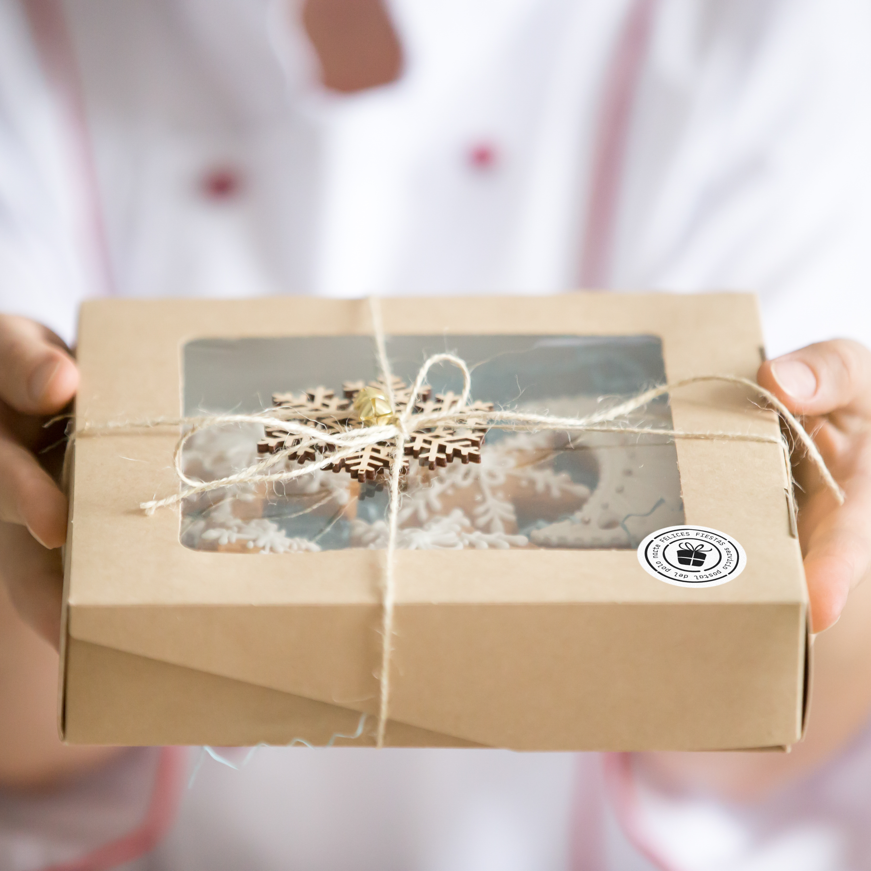 MINI Stickers Sello Postal Navideño x 80