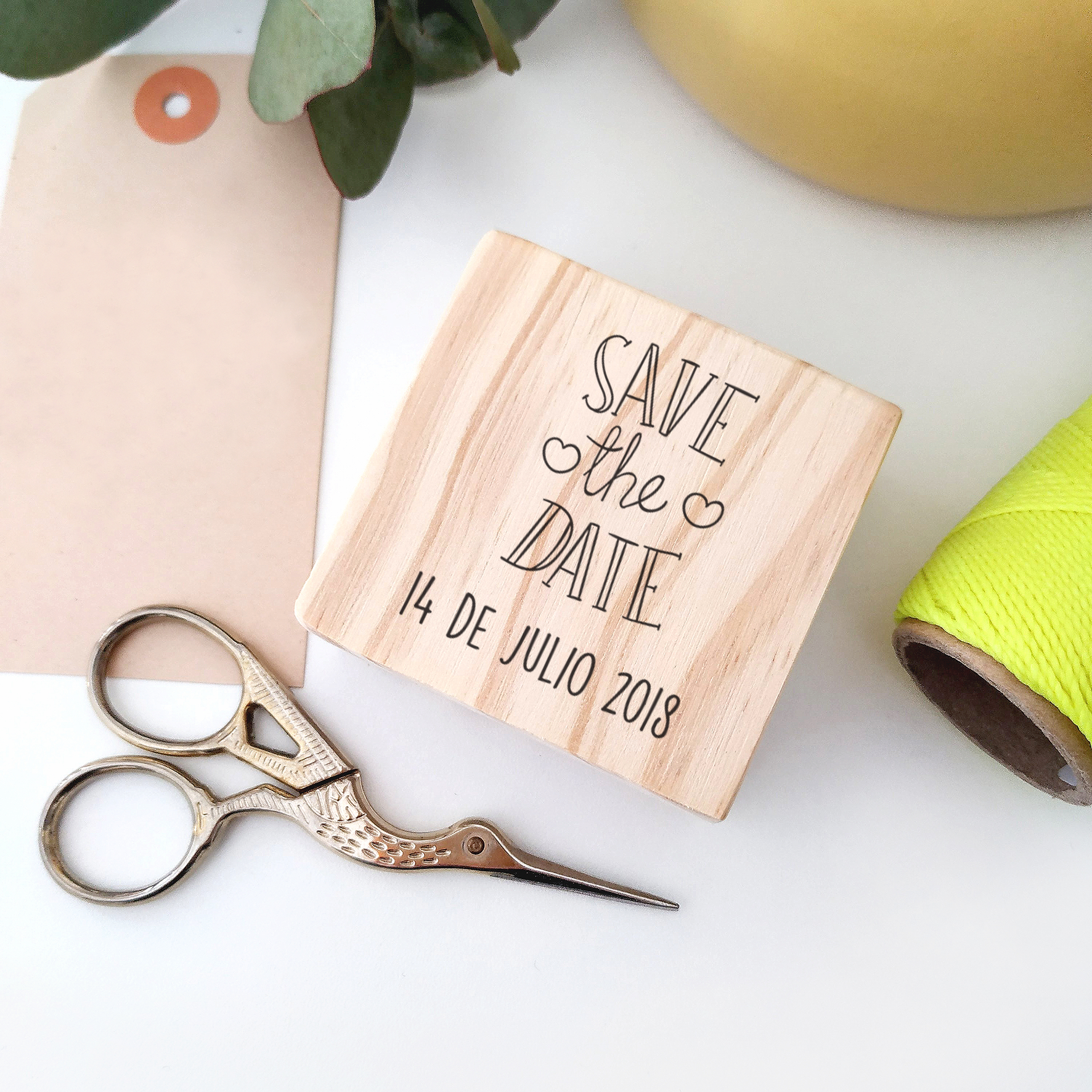 Sello Save The Date 6 cm