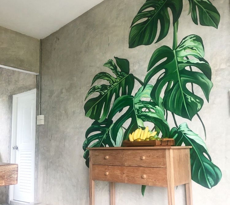 Small mural in a private apartment
