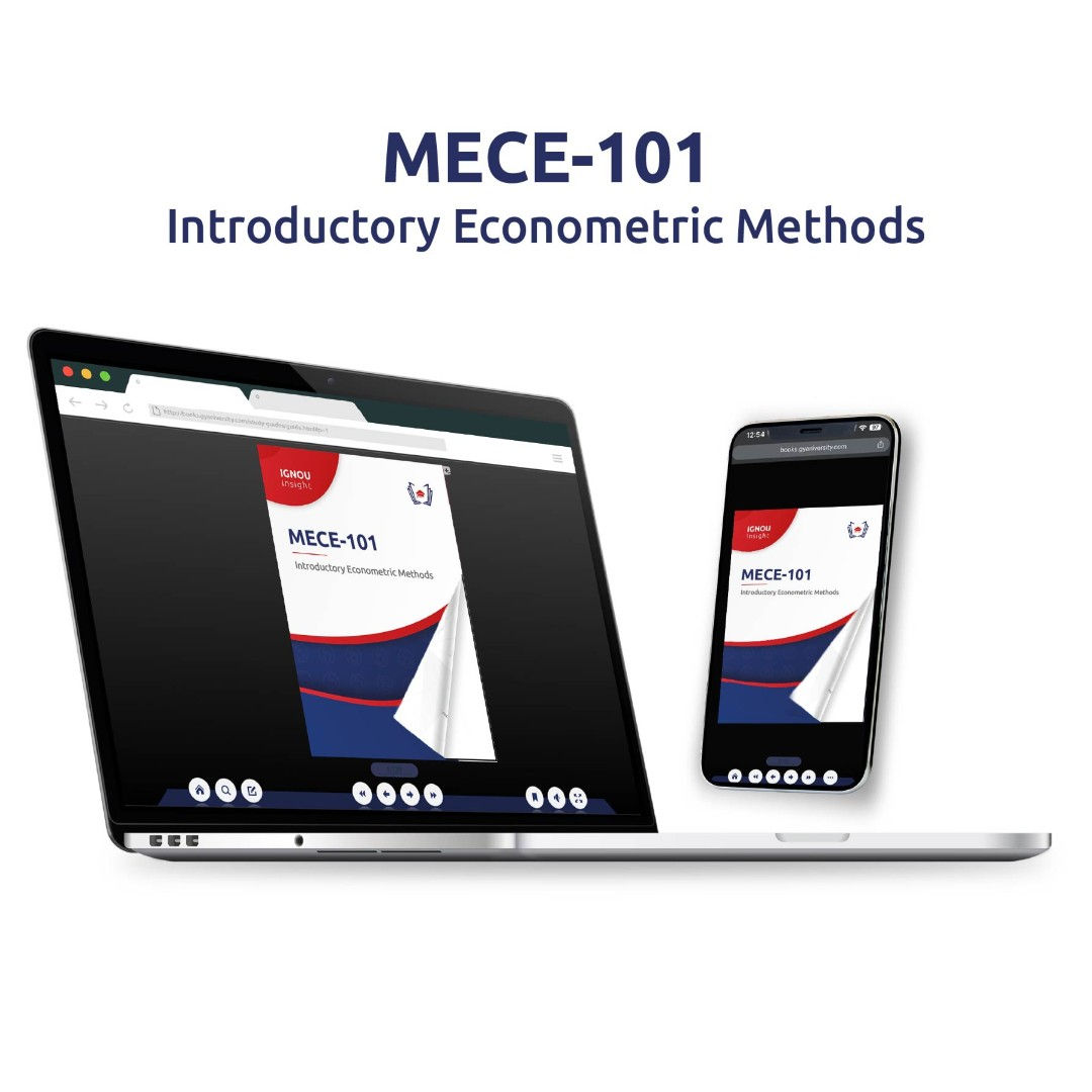 IGNOU Insight: Introductory Econometric Methods | MECE-101 | eBook