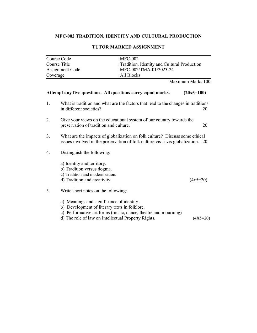Thumbnail: MAFCS 1st Year Solved Assignment Combo (2023-24)
