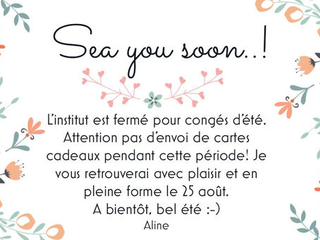 Bonnes vacances!