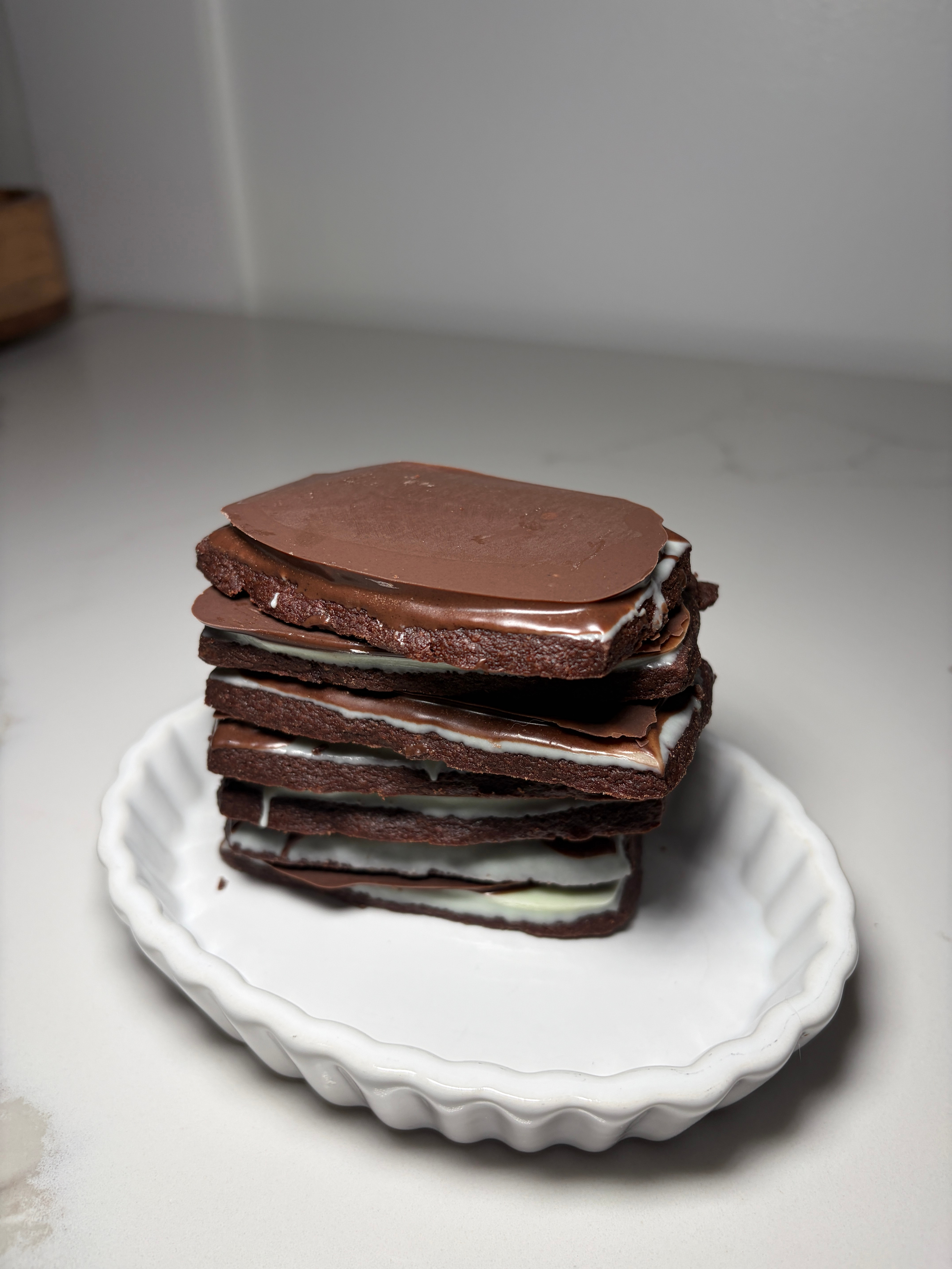 Andes Mint Cookie Recipe Card