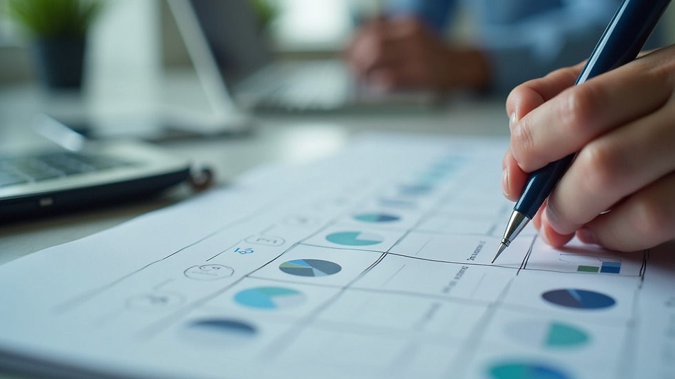 Close-up view of a checklist with service provider essentials