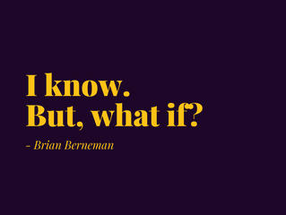 I know...