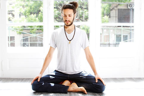 Brian meditating