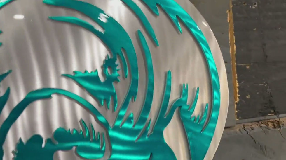 Thumbnail: Manatee Metal Wall Art: Marine Grade Aluminum, Coastal Decor