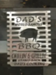 Dad's BBQ Sign, Chillin & Grillin Sign