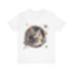 Astronaut Space Galaxy Stars Planet Cat Tee Shirt