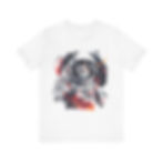 Astronaut Space Galaxy Stars Planet Cat Tee Shirt