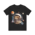 Astronaut Space Galaxy Stars Planet Cat Tee Shirt