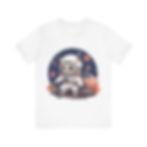 Astronaut Space Galaxy Stars Planet Cat Tee Shirt