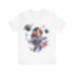 Astronaut Space Galaxy Stars Planet Cat Tee Shirt