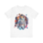 Astronaut Space Galaxy Stars Planet Cat Tee Shirt