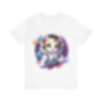 Astronaut Space Galaxy Stars Planet Cat Tee Shirt