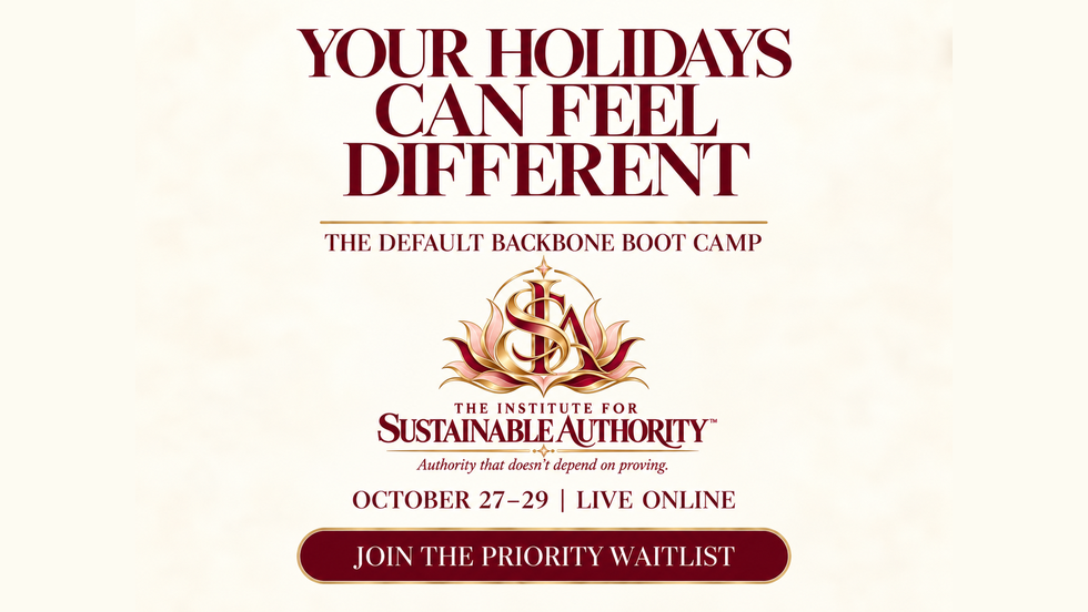 3-Day Stop Being the Default Backbone Boot Camp