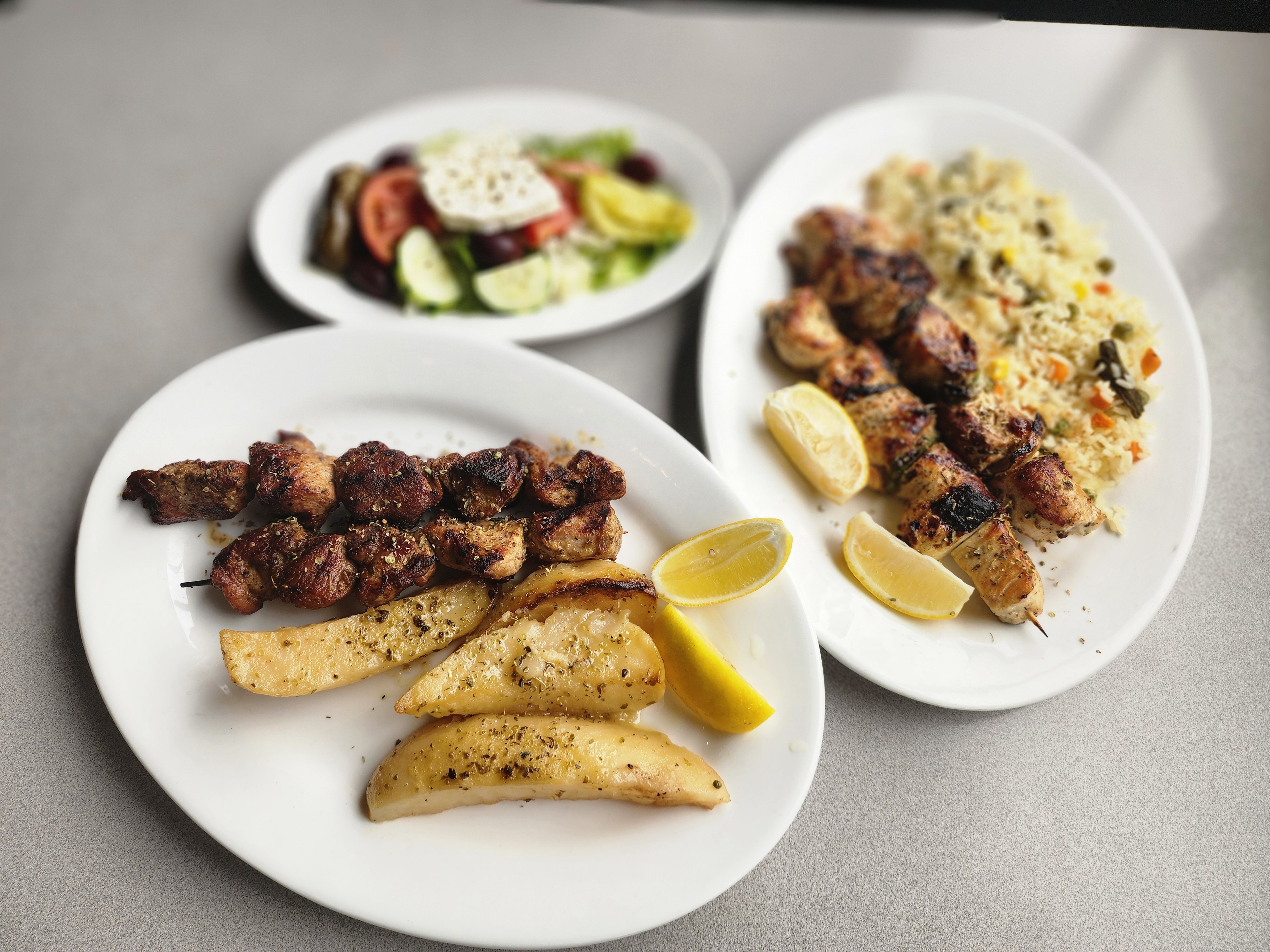 Arranged Food and Objects