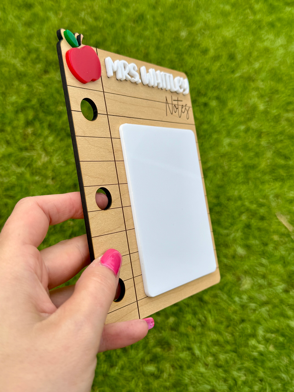 Thumbnail: Wood / Dry Erase Custom Name Teacher Gift 