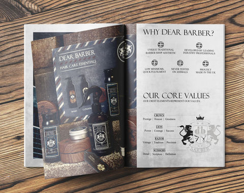 Dear Barber Brochure Print Design